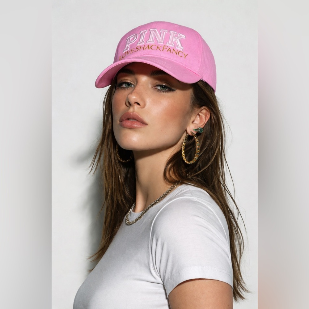 LoveShackFancy for VS Pink.  Embroidered Cap & Messenger Bag.  You get both🩷🩷